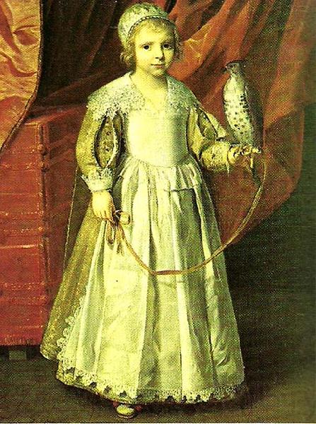 Philippe de Champaigne little girl with falcon